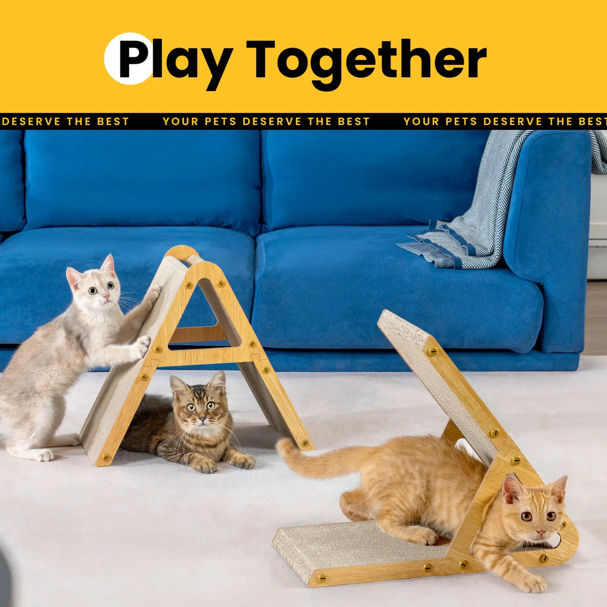 A-Frame Cat Scratcher & L-Shaped Cat Scratcher