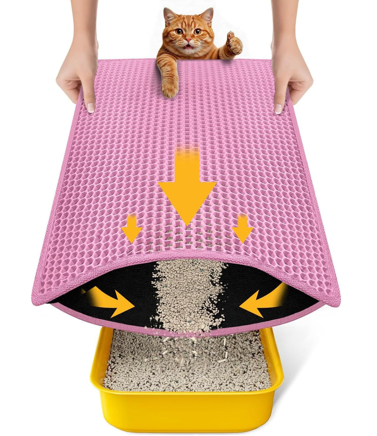 EVA Waterproof Double-Layer Cat Litter Mat