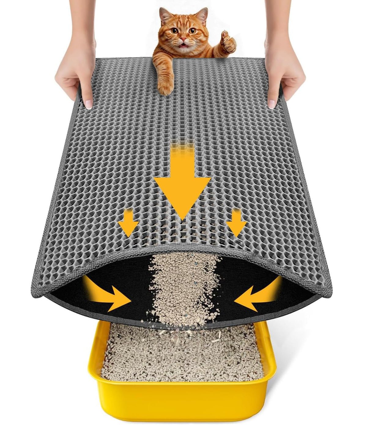 EVA Waterproof Double-Layer Cat Litter Mat