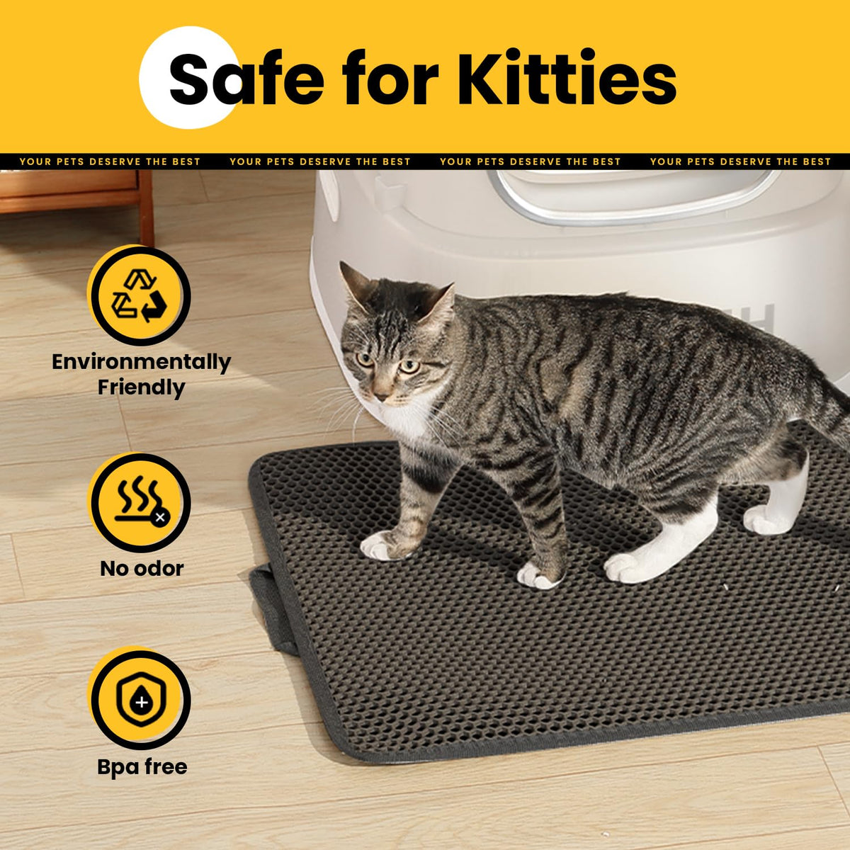 EVA Waterproof Double-Layer Cat Litter Mat