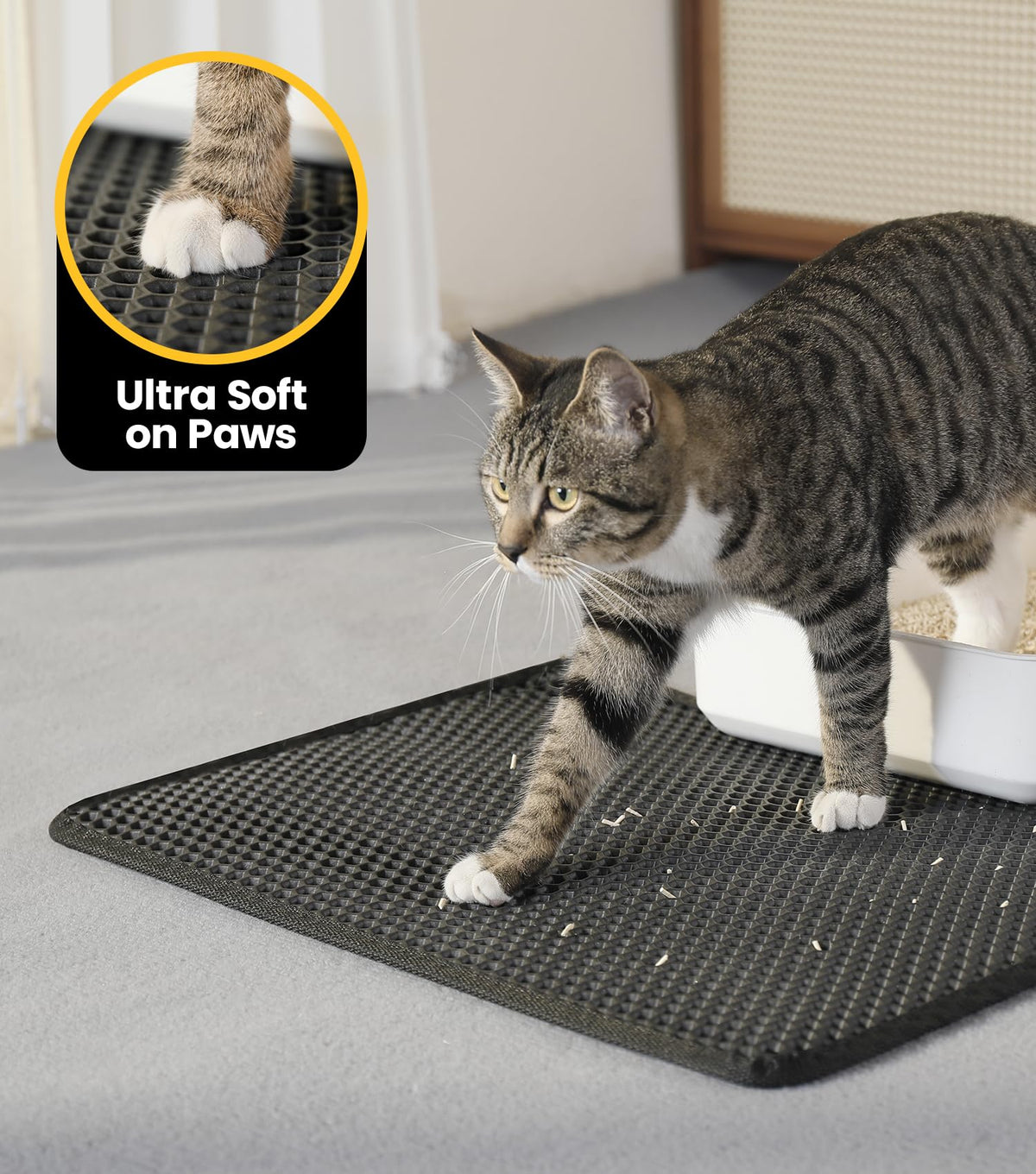 EVA Waterproof Double-Layer Cat Litter Mat