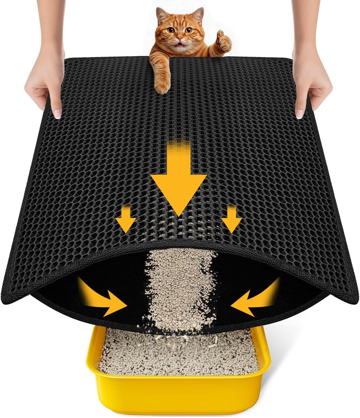 EVA Waterproof Double-Layer Cat Litter Mat