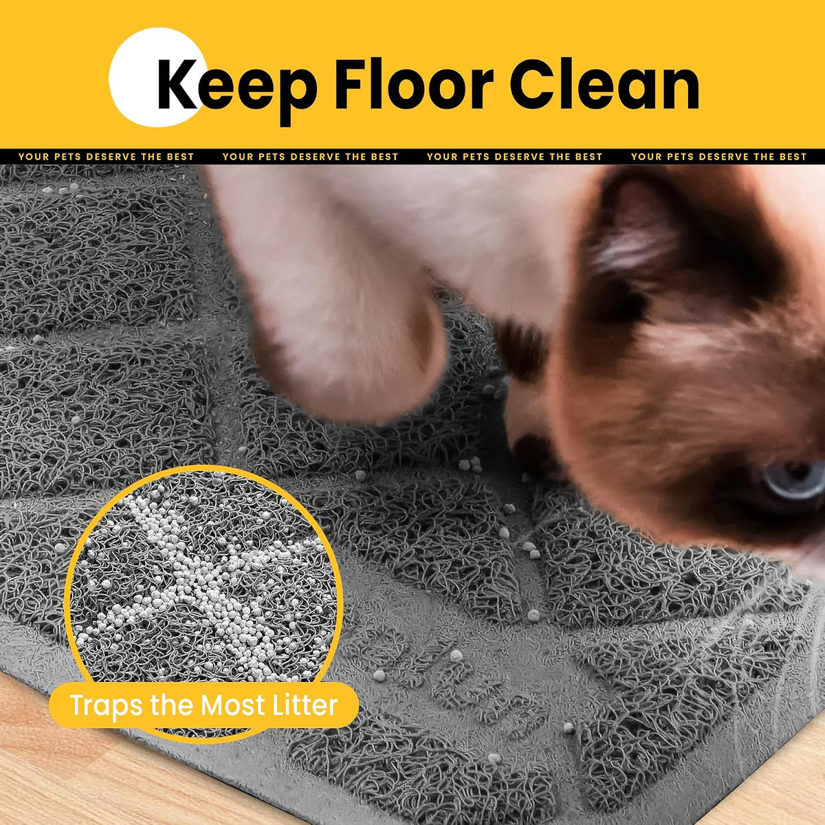 PVC Cat Litter Trapping Mat