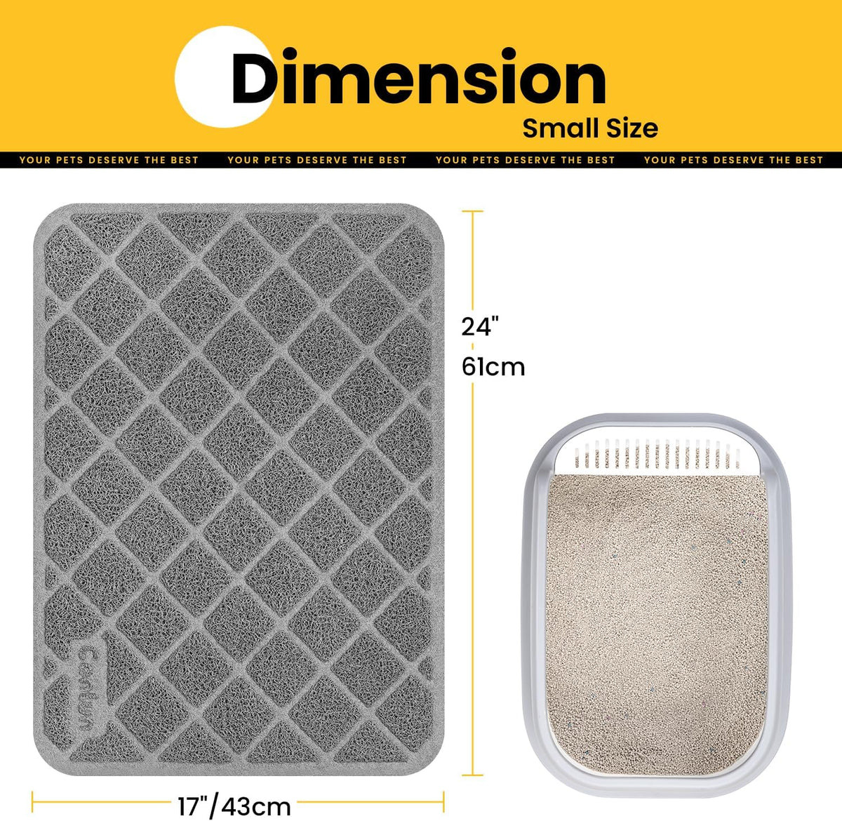 PVC Cat Litter Trapping Mat