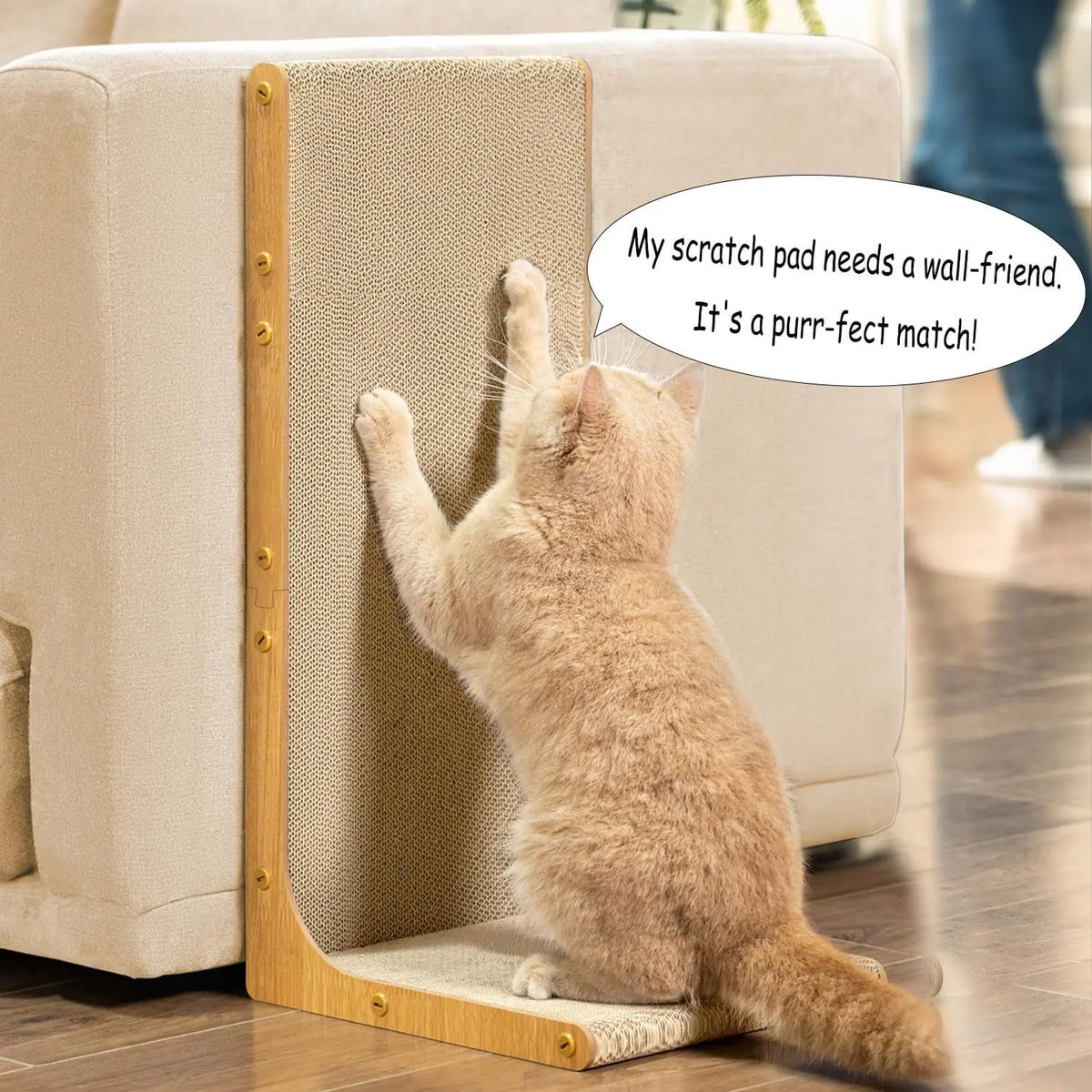 L-Shaped Cat Scratcher
