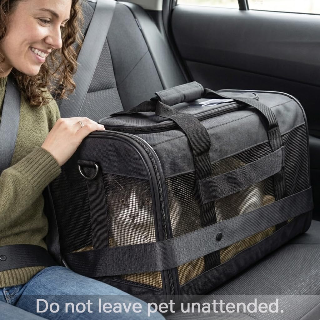 Soft-Sided Mesh Pet Carrier