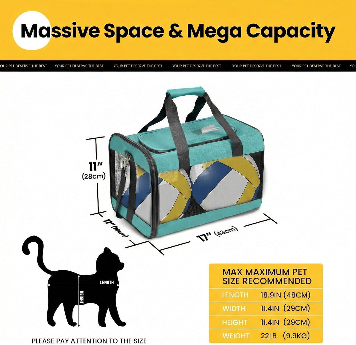 Soft-Sided Mesh Pet Carrier