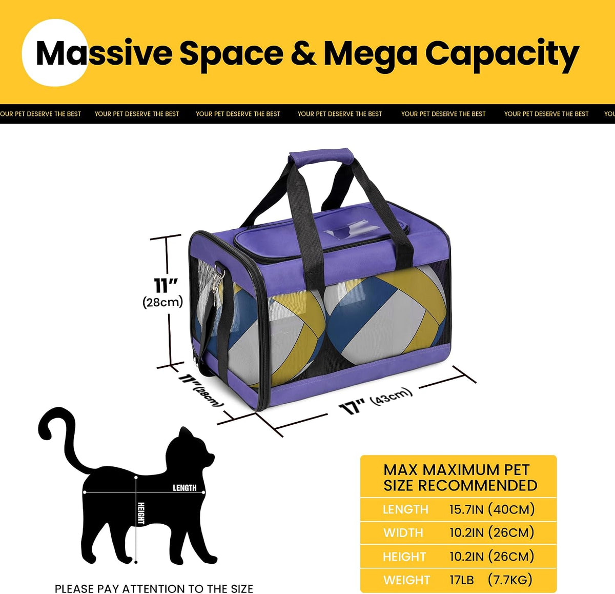 Soft-Sided Mesh Pet Carrier
