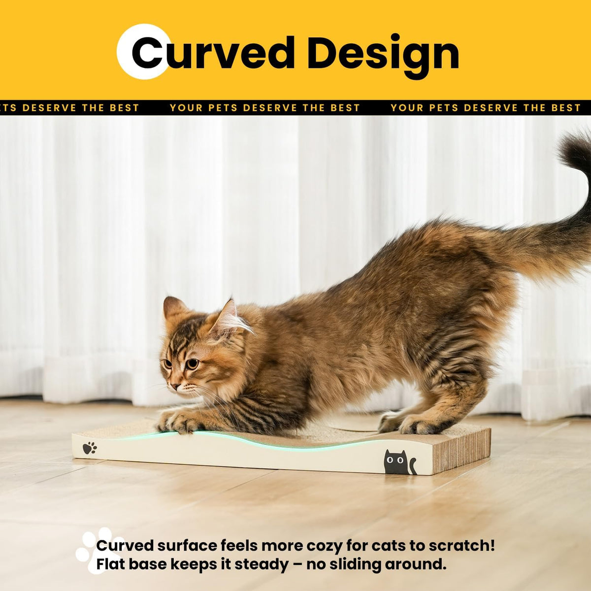 Curved Cat Scratcher