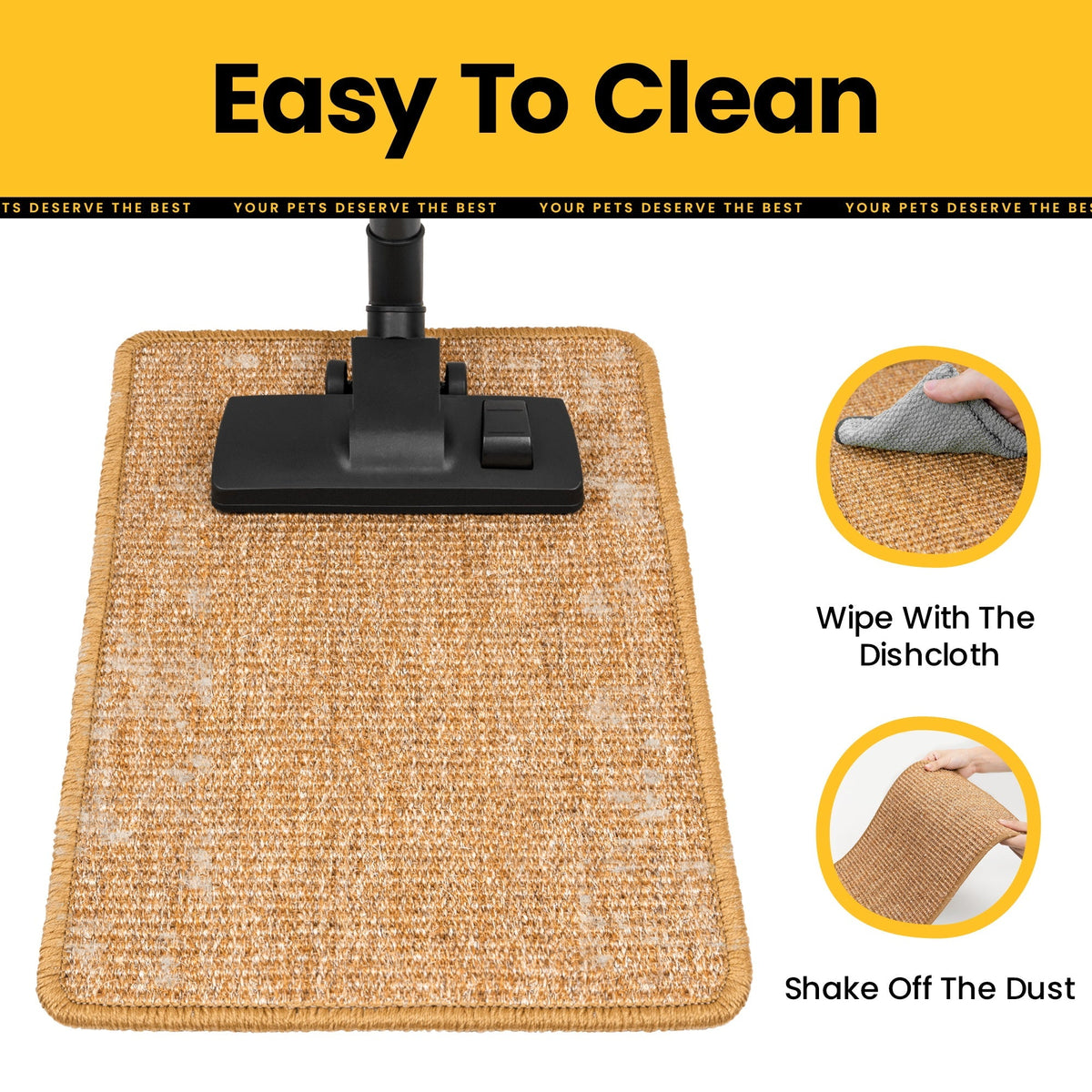 How Do You Clean a Natural Sisal Cat Scratch Pad?
