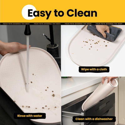 Oval Silicone Pet Feeding Mat