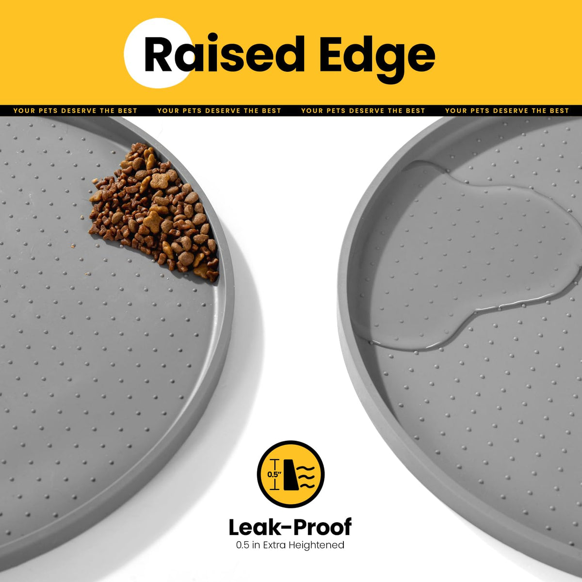 Oval Silicone Pet Feeding Mat