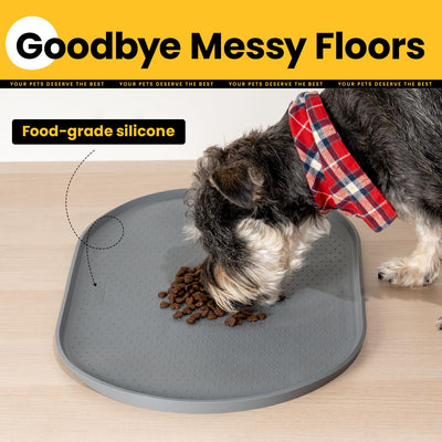Oval Silicone Pet Feeding Mat