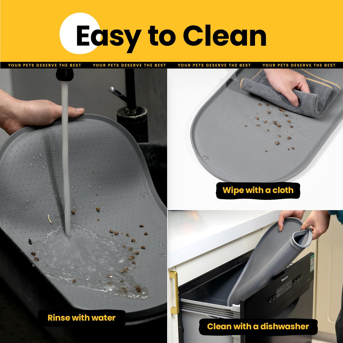 Oval Silicone Pet Feeding Mat