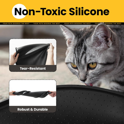 Oval Silicone Pet Feeding Mat