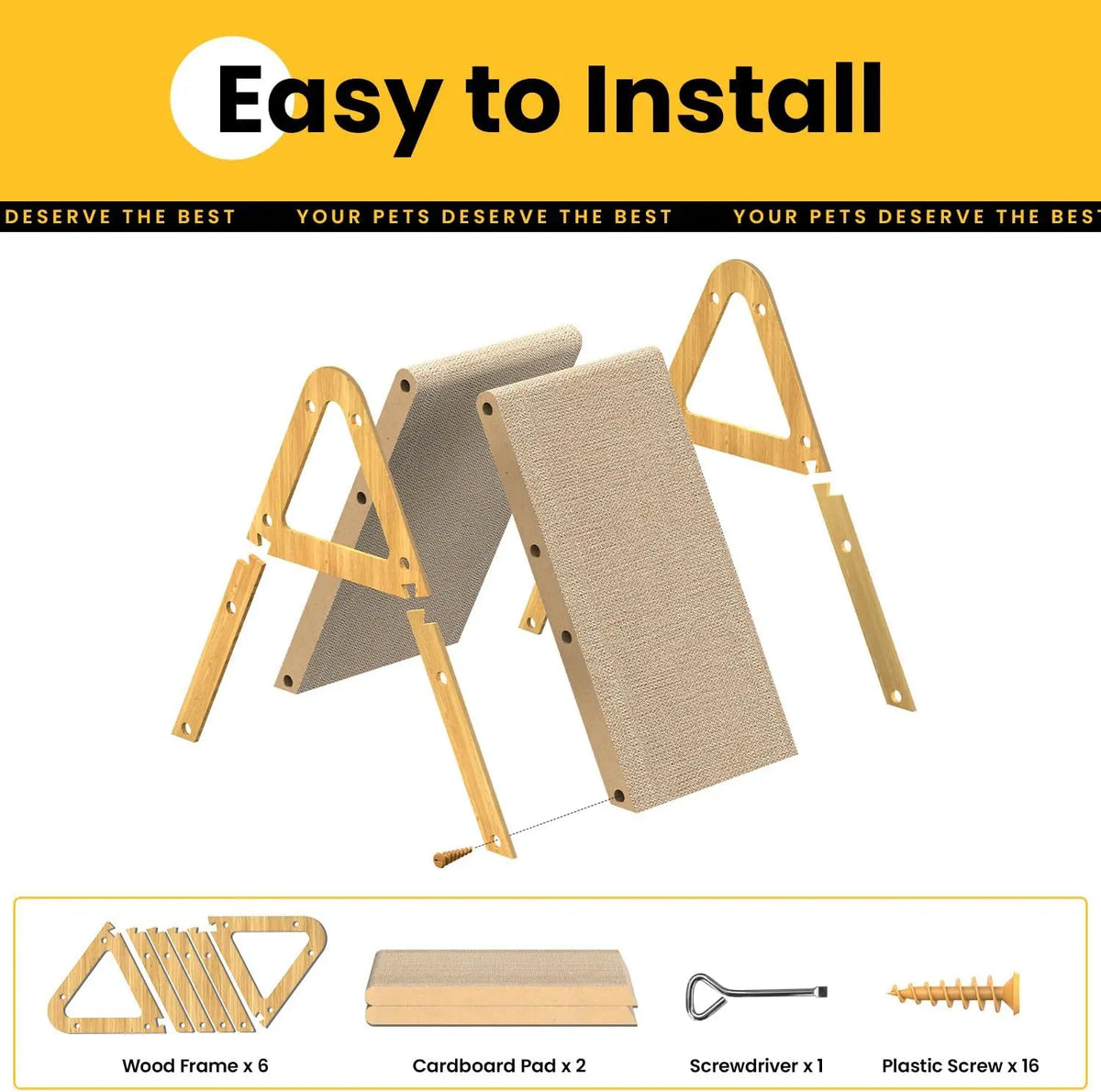 A-Frame Cat Scratcher & L-Shaped Cat Scratcher