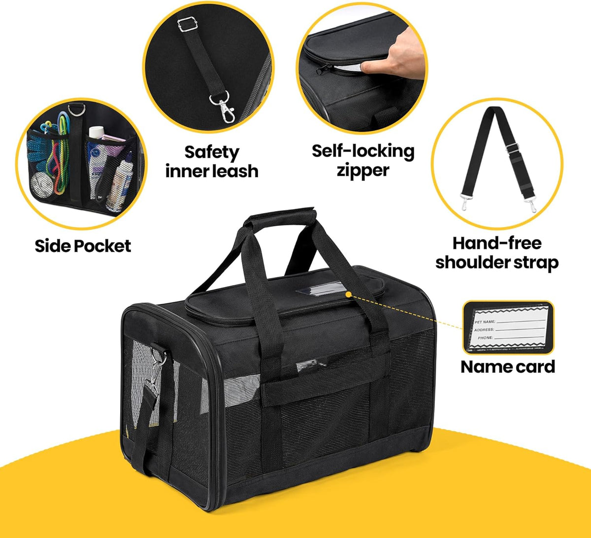 Soft-Sided Mesh Pet Carrier