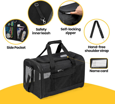 Soft-Sided Mesh Pet Carrier