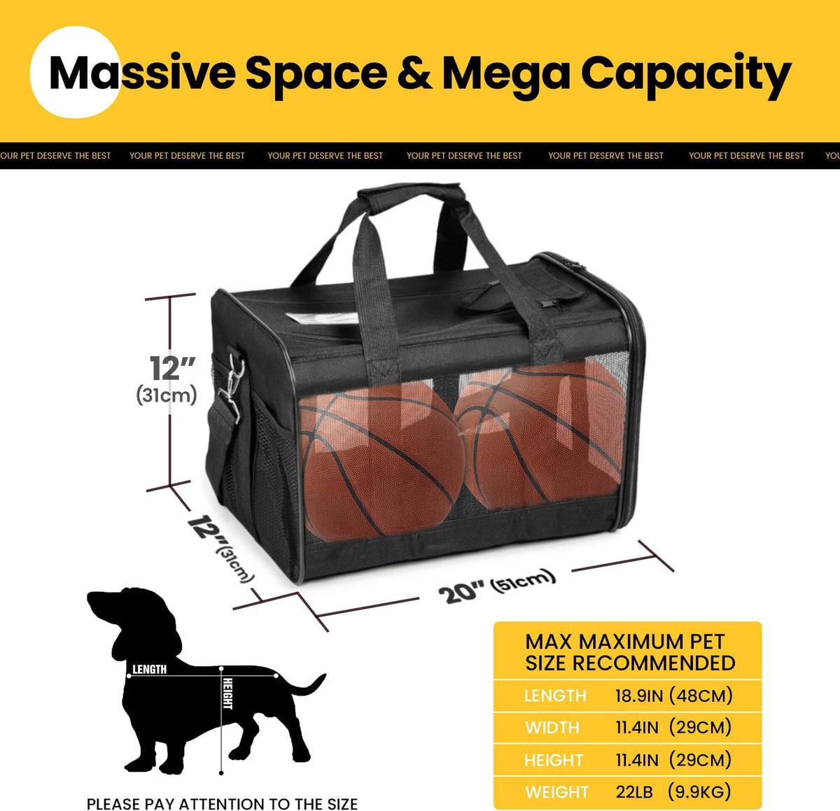 Soft-Sided Mesh Pet Carrier
