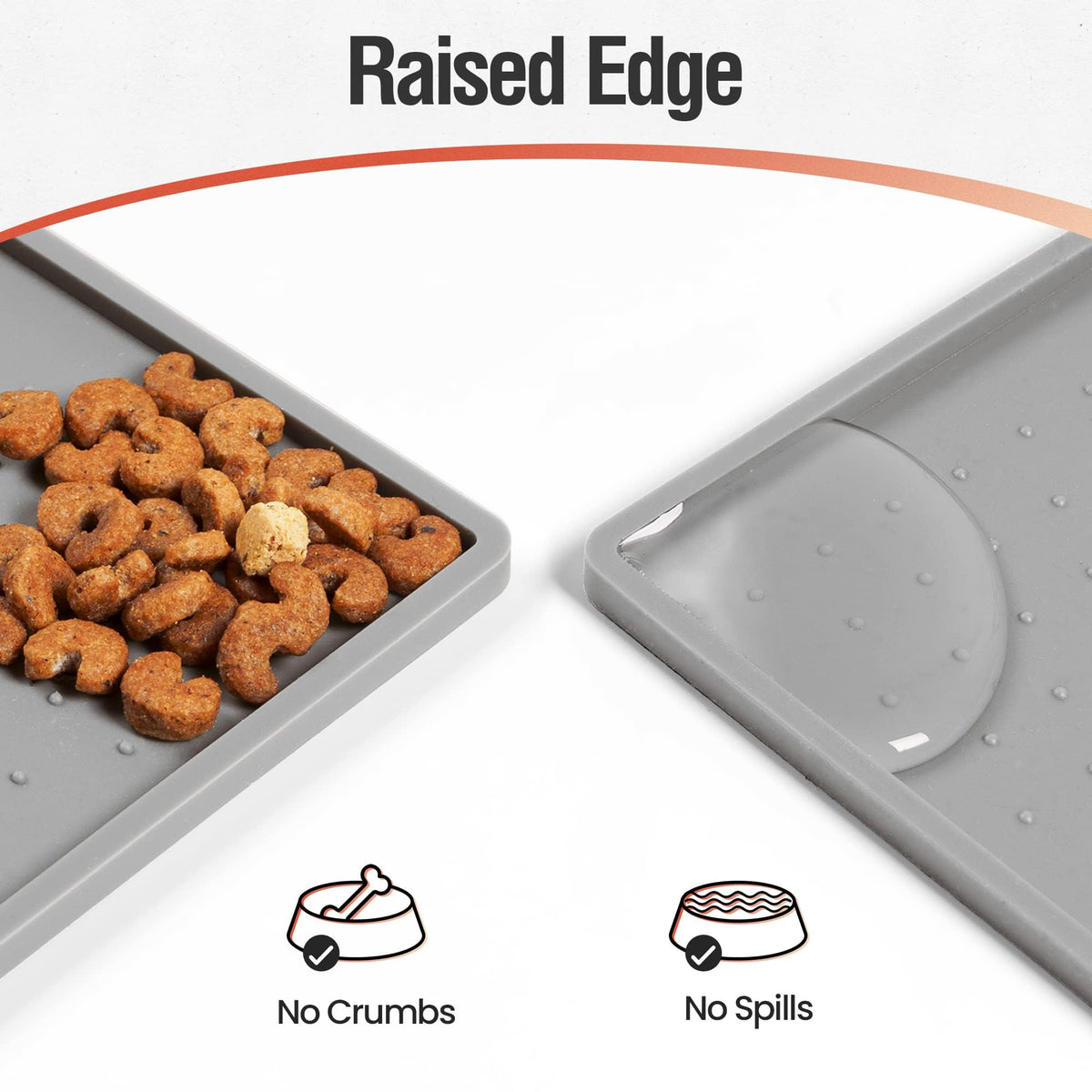 Rectangular Silicone Pet Feeding Mat