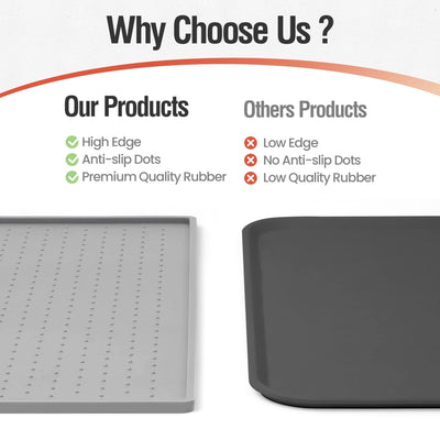 Rectangular Silicone Pet Feeding Mat