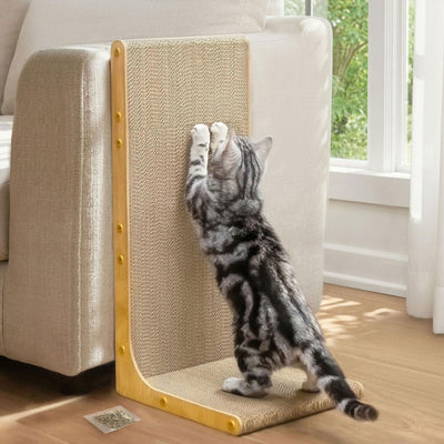 L-Shaped Cat Scratcher