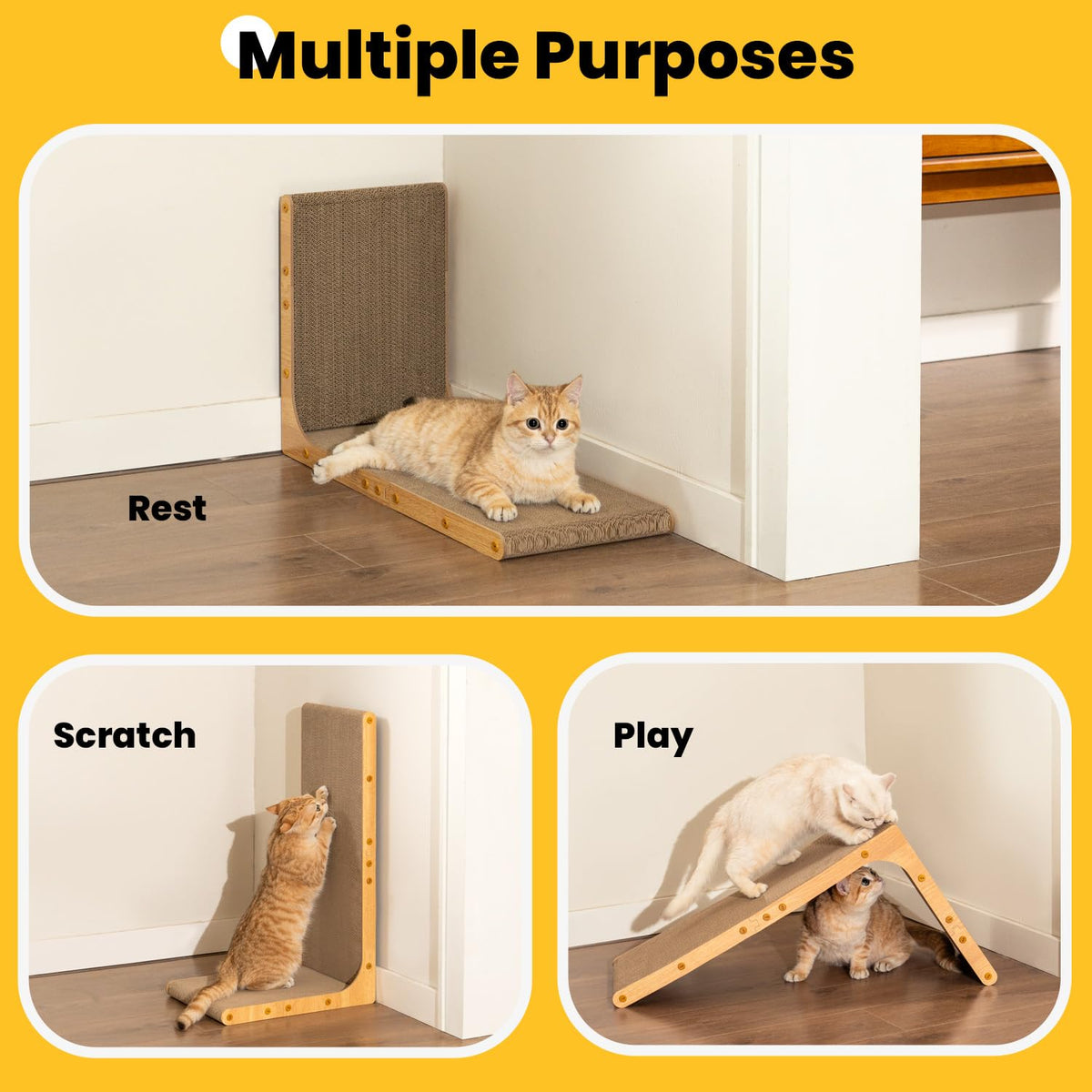 L-Shaped Cat Scratcher