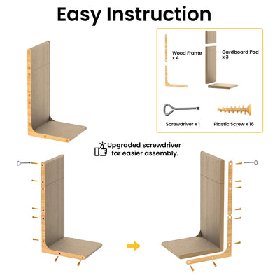 L-Shaped Cat Scratcher