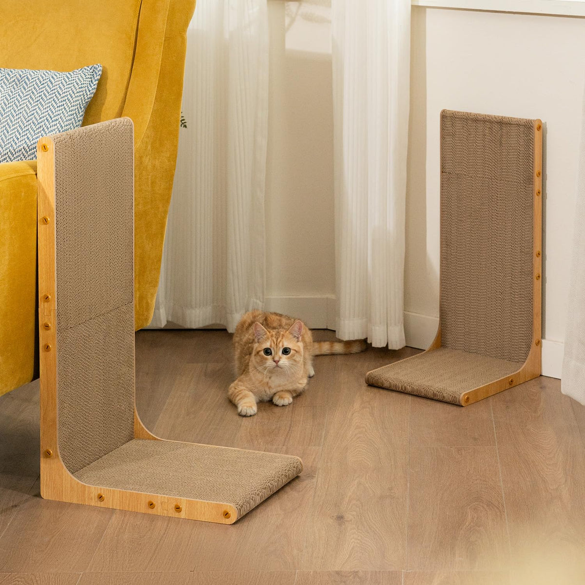L-Shaped Cat Scratcher