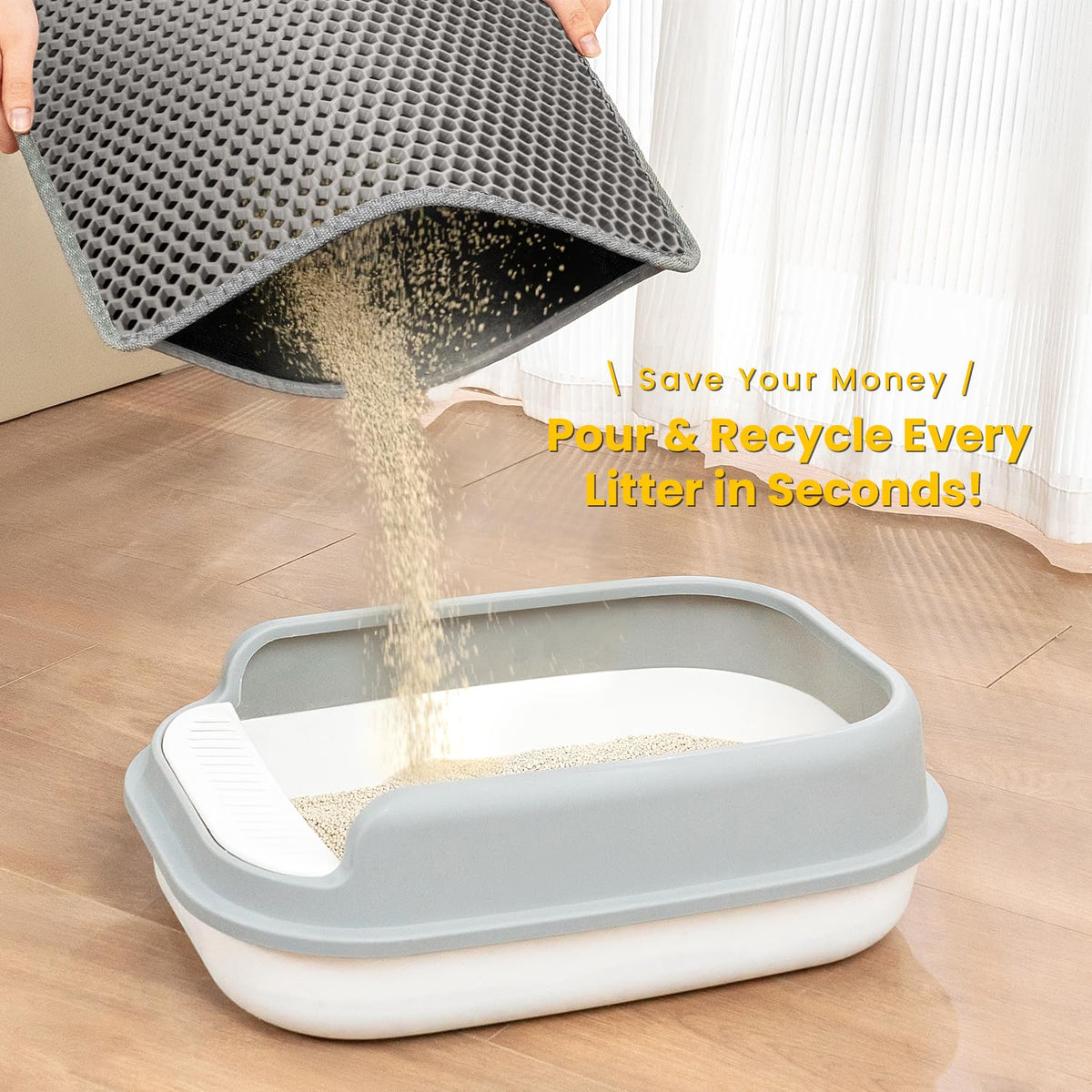 EVA Waterproof Double-Layer Cat Litter Mat