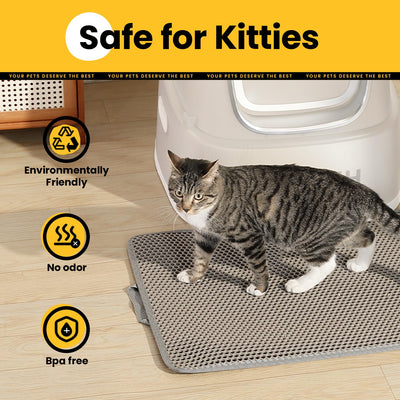 EVA Waterproof Double-Layer Cat Litter Mat