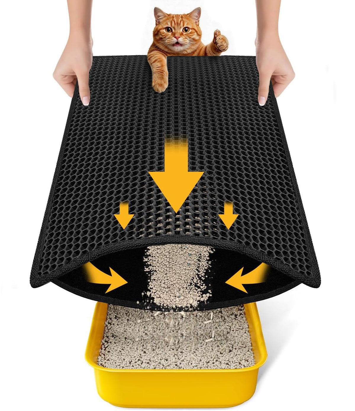 EVA Waterproof Double-Layer Cat Litter Mat