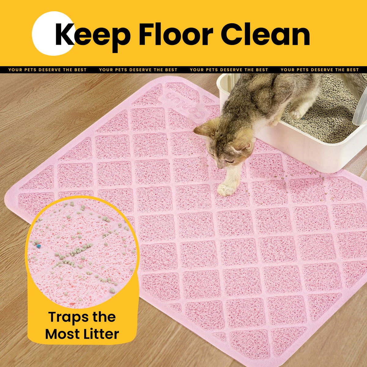 PVC Cat Litter Trapping Mat