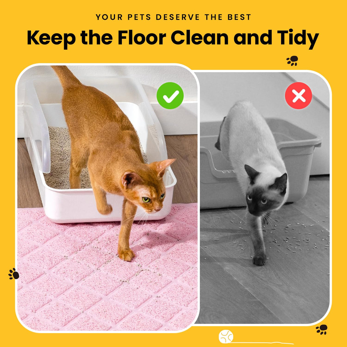 PVC Cat Litter Trapping Mat