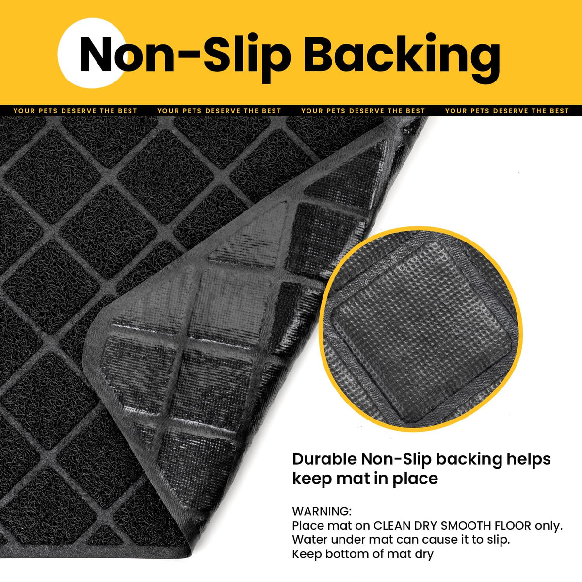 PVC Cat Litter Trapping Mat