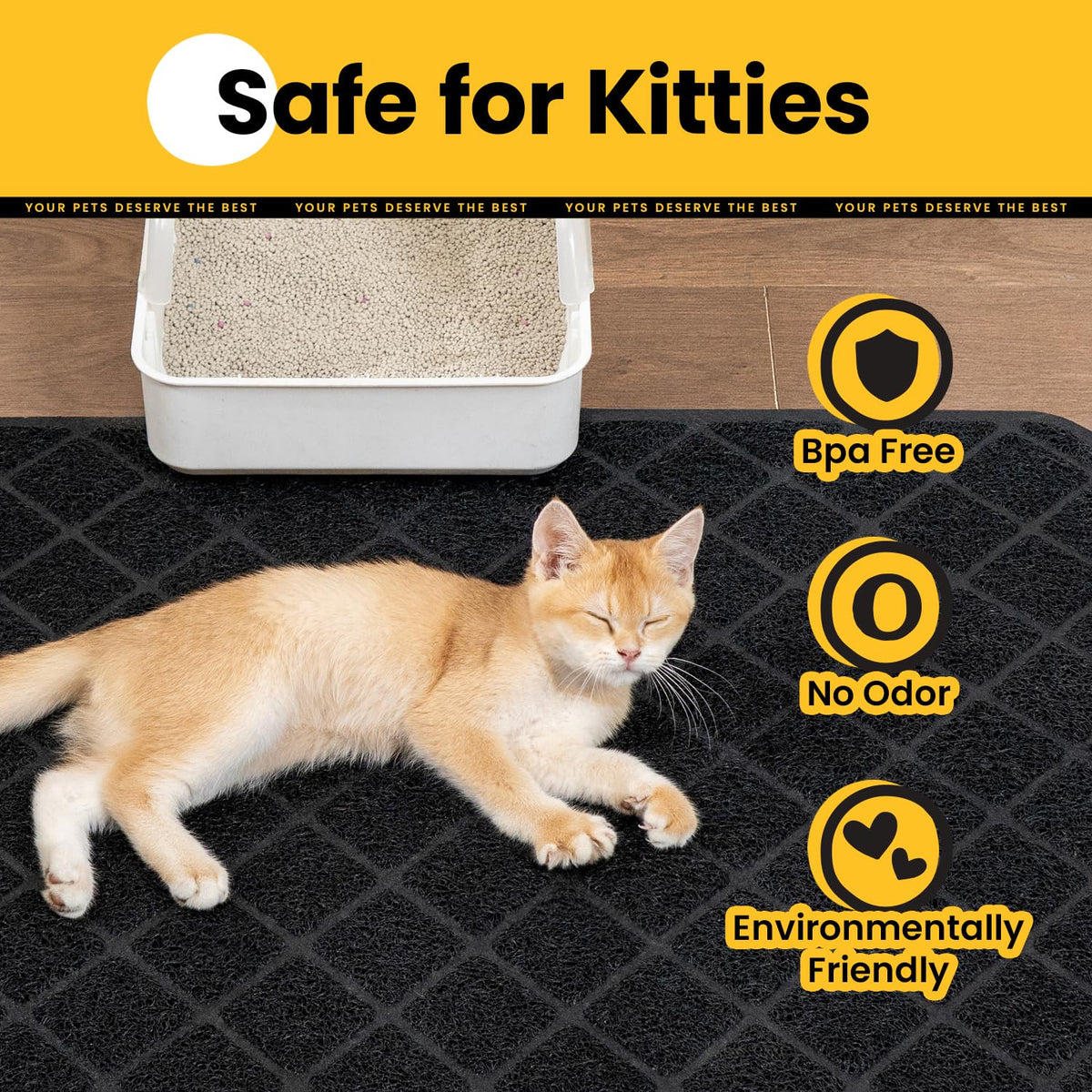 PVC Cat Litter Trapping Mat