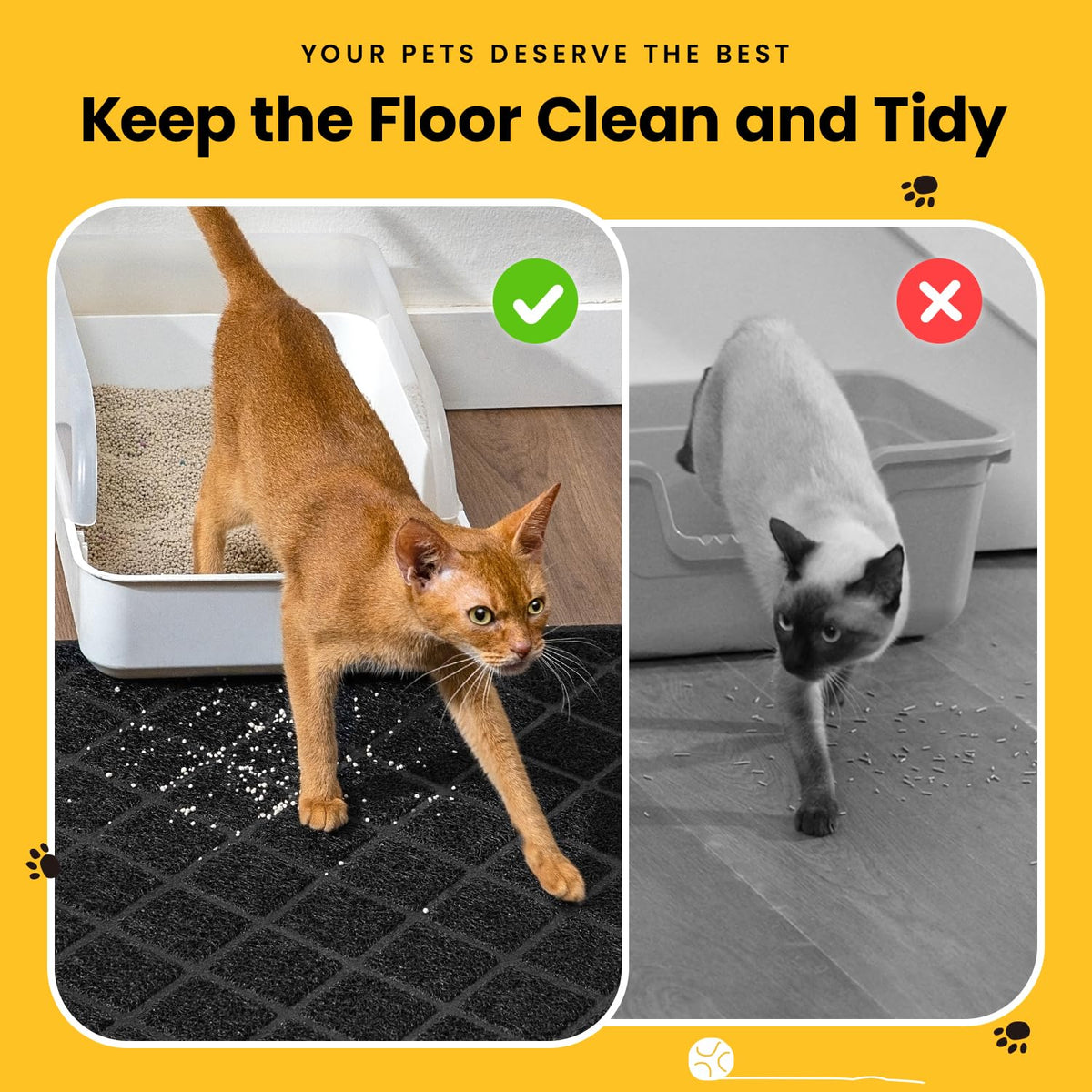 PVC Cat Litter Trapping Mat