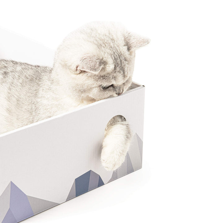 cat scratcher box white coching cat scratcher cardboard scratching pad large