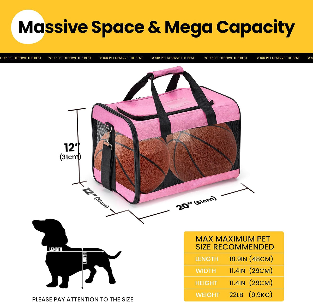 Soft-Sided Mesh Pet Carrier