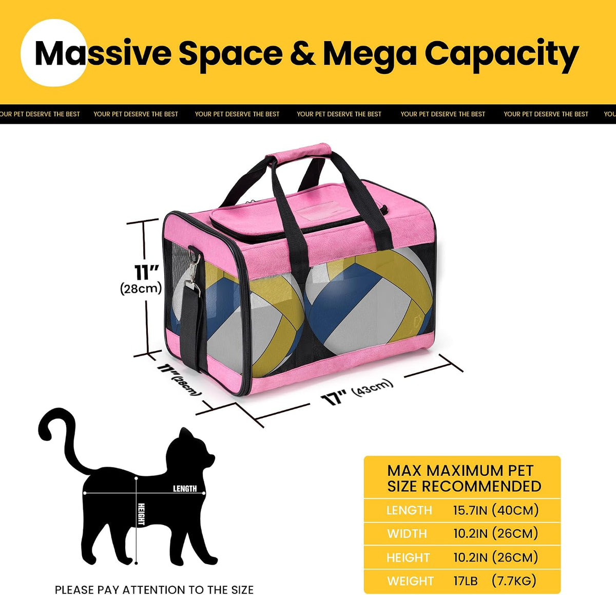Soft-Sided Mesh Pet Carrier
