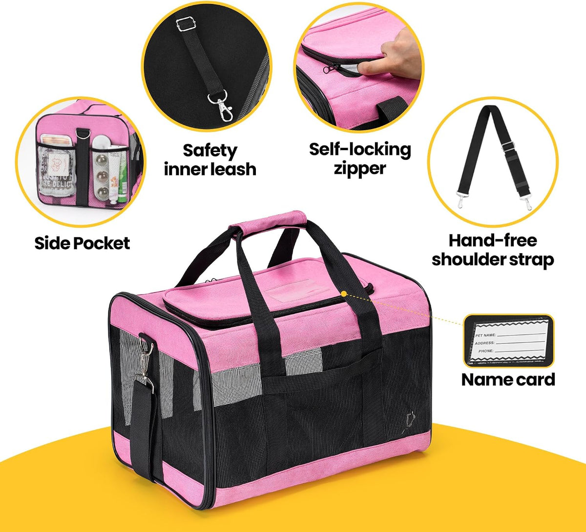 Soft-Sided Mesh Pet Carrier