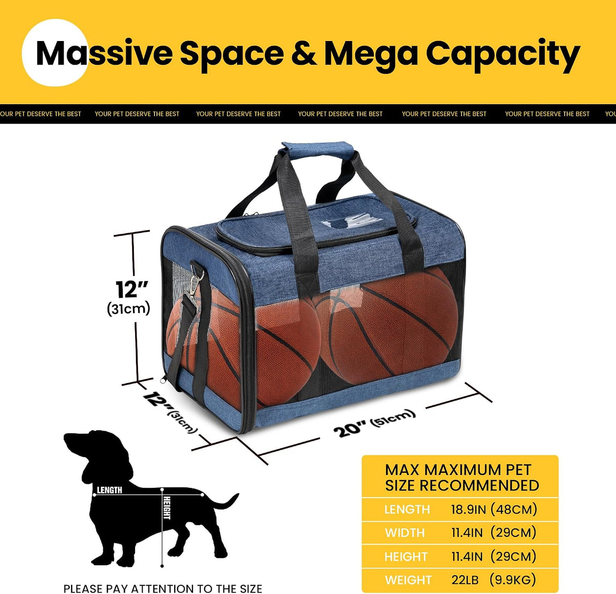 Soft-Sided Mesh Pet Carrier