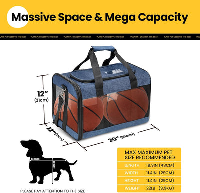 Soft-Sided Mesh Pet Carrier