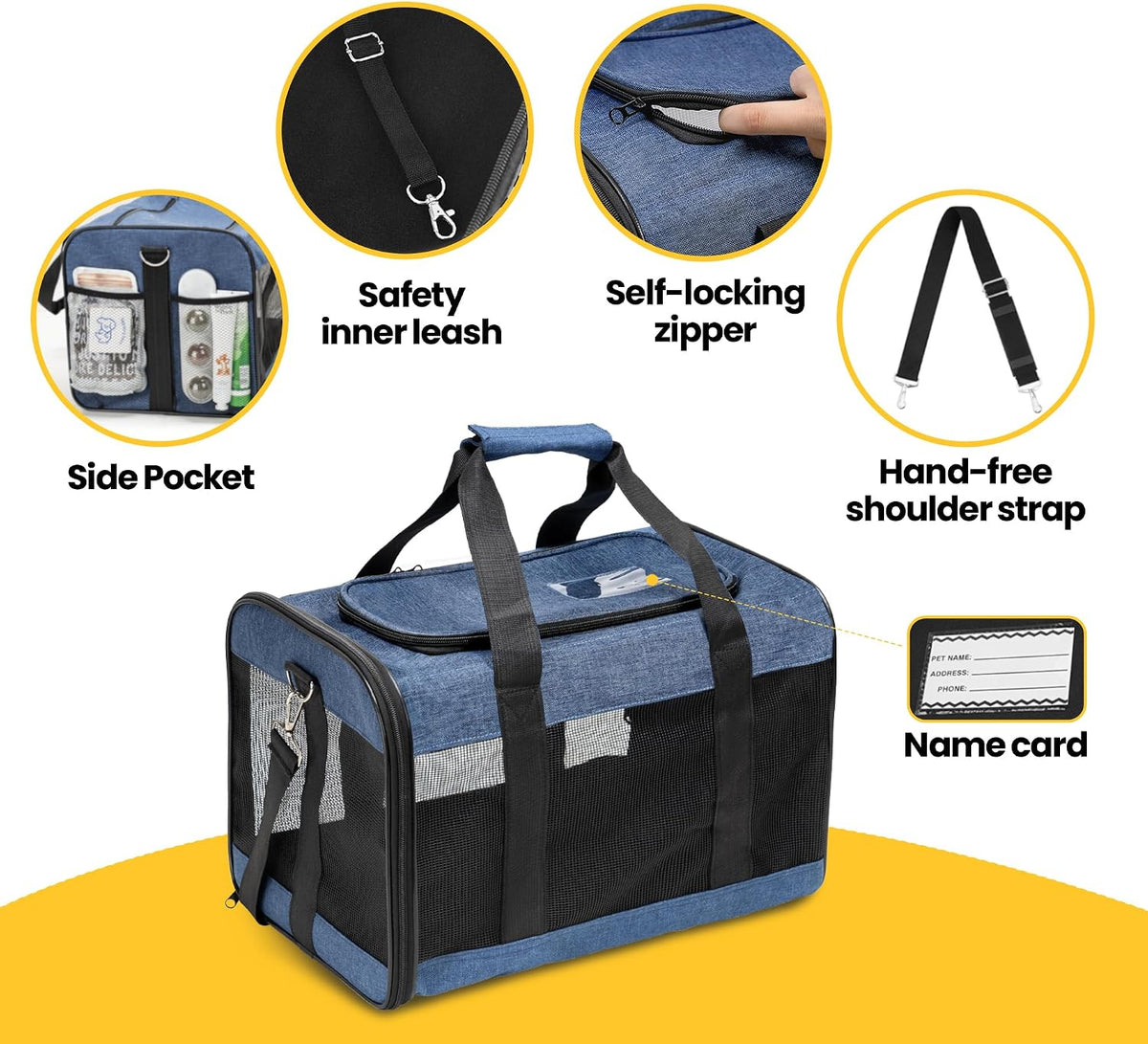 Soft-Sided Mesh Pet Carrier