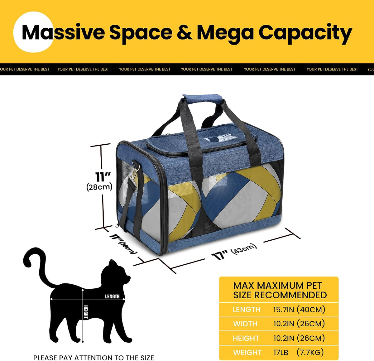 Soft-Sided Mesh Pet Carrier