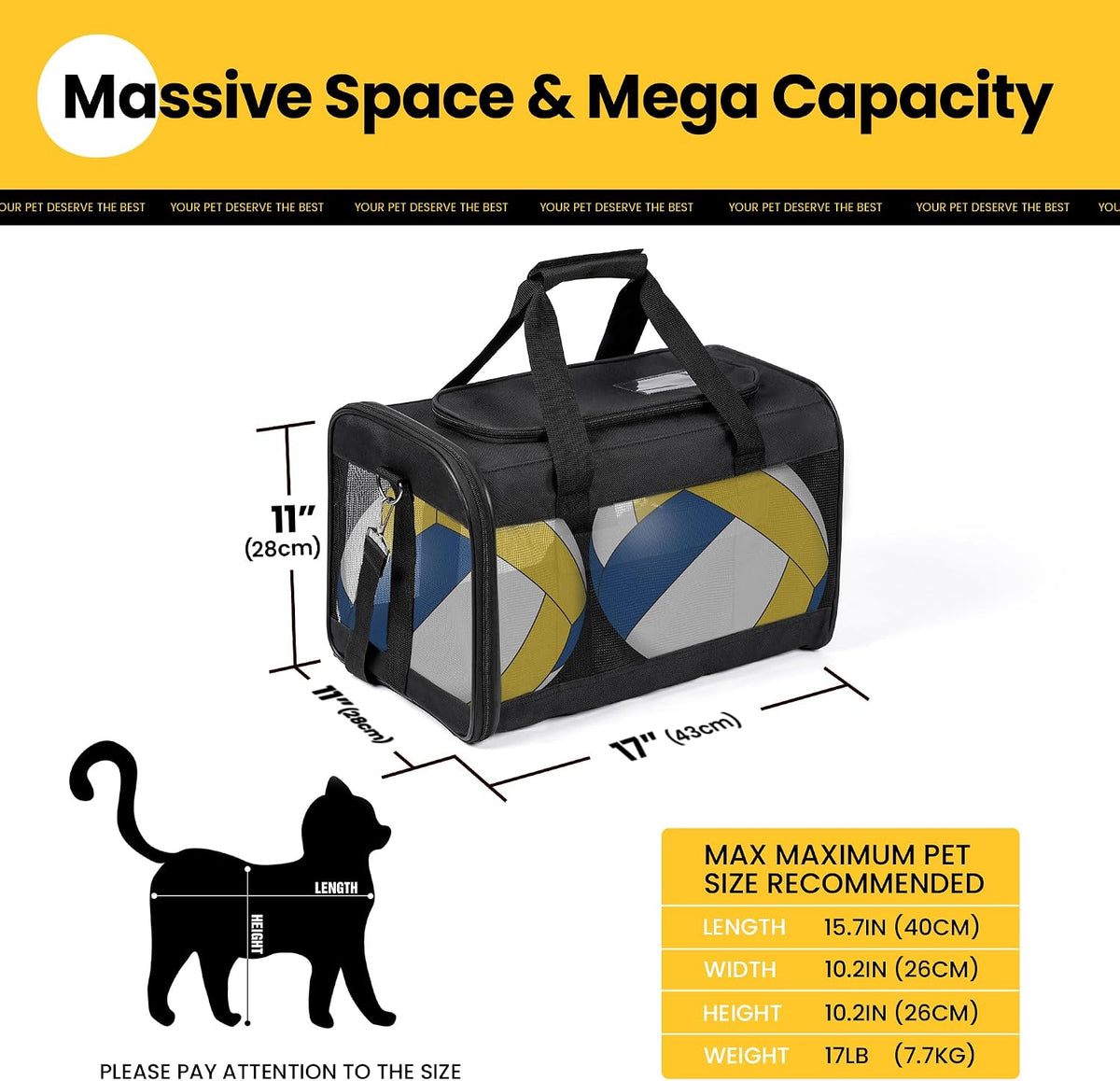 Soft-Sided Mesh Pet Carrier