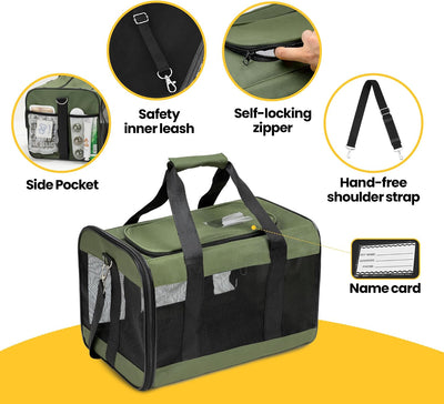 Soft-Sided Mesh Pet Carrier