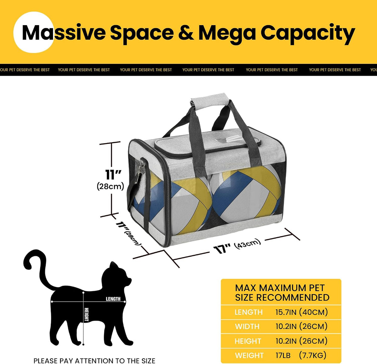 Soft-Sided Mesh Pet Carrier