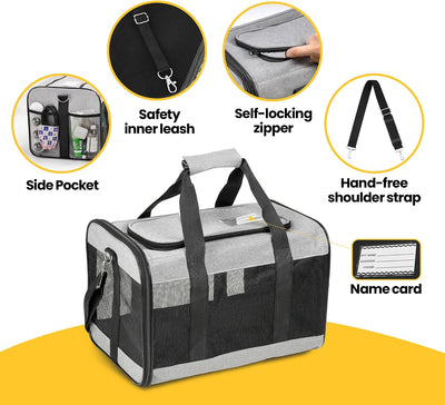 Soft-Sided Mesh Pet Carrier