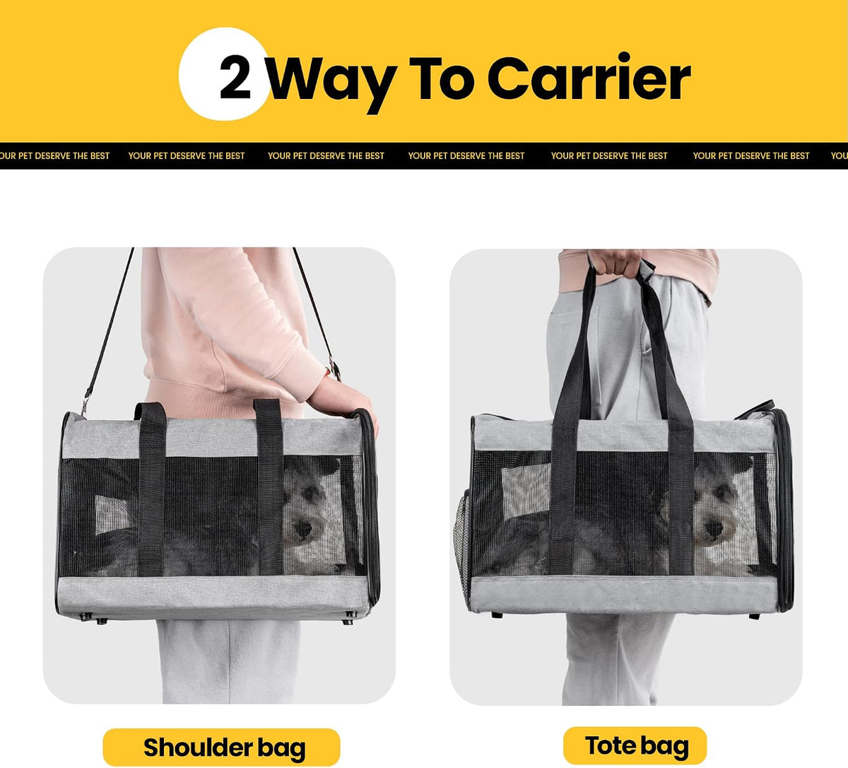 Soft-Sided Mesh Pet Carrier